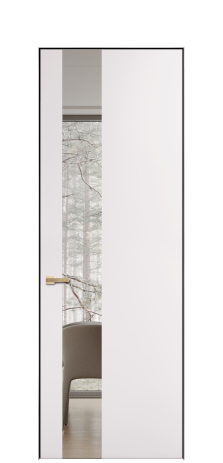 Дверь межкомнатная Ветро 14 Цвет Крем Покрытие ЭМАЛИ Эмаль Наличник Скрытый короб хром Цена 45550