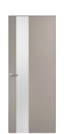 Дверь межкомнатная Ветро 14 Цвет Какао Покрытие Эмаль  Наличник Скрытый короб хром Цена 45550