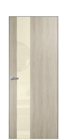 Дверь межкомнатная Vetro 14 Цвет Maderaira oak sand Покрытие ПВХ WOOD NATURAL Наличник Скрытый короб хром Цена 58160