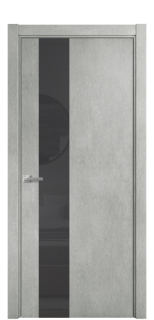 Дверь межкомнатная Vetro 14 Цвет Бетон серый Покрытие ПВХ ORIGINAL Наличник L 75 Цена 34100