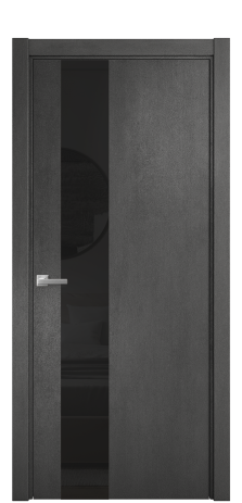 Дверь межкомнатная Vetro 14 Цвет Камень темный Покрытие ПВХ ORIGINAL Наличник L 75 Цена 34100