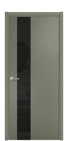 Дверь межкомнатная Ветро 14 Цвет Зеленый Покрытие Эмаль  Наличник L 50 Цена 47073