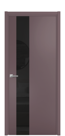 Дверь межкомнатная Vetro 14 Цвет Лиловый Покрытие Эмаль  Наличник L 50 Цена 47073