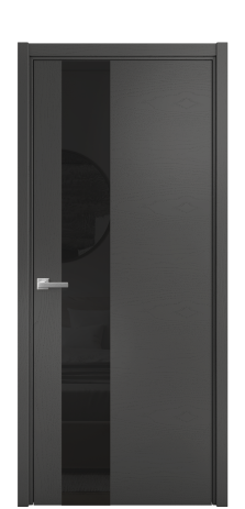 Дверь межкомнатная Ветро 14 Цвет Ясень Антрацит Покрытие Шпон крашеный  Наличник L 50 Цена 48775