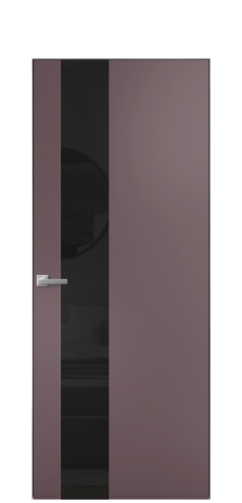 Дверь межкомнатная Vetro 14 Цвет Лиловый Покрытие Эмаль  Наличник Скрытый короб хром Цена 56850