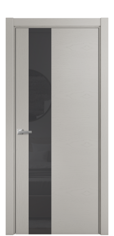 Дверь межкомнатная Vetro 14 Цвет Ясень Серый Шелк Покрытие Шпон крашеный  Наличник L 75 Цена 44150