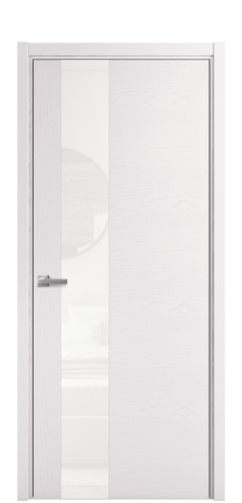 Дверь межкомнатная Vetro 14 Цвет Ясень Крем Покрытие Шпон крашеный  Наличник L 50 Цена 48025