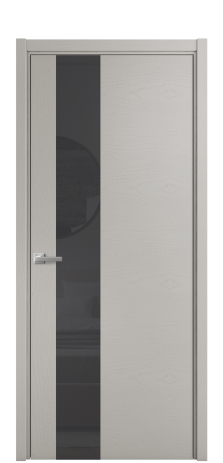 Дверь межкомнатная Vetro 14 Цвет Ясень Серый Шелк Покрытие Шпон крашеный  Наличник L 50 Цена 48025