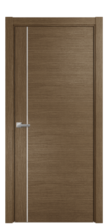 Дверь межкомнатная Vetro 17 Цвет Дуб Шоколад Покрытие Шпон масло  Наличник L 75 Цена 53075
