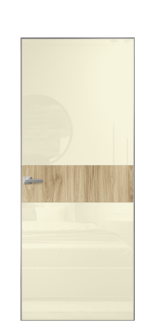 Дверь межкомнатная Vetro 18 Цвет Орех NY смоук Покрытие ПВХ WOOD NATURAL Наличник L 75 Цена 38335