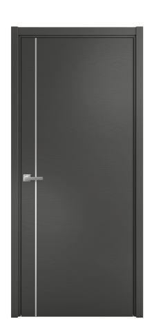 Дверь межкомнатная Slot 10-011 Цвет Ясень Антрацит Покрытие Шпон крашеный  Наличник L 50 Цена 44875