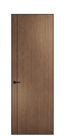 Дверь межкомнатная Слот 10-011 Цвет Эспрессо 1017M Покрытие ШПОН Шпон инженерный Наличник Скрытый короб хром Цена 43550