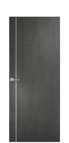 Дверь межкомнатная Слот 10-011 Цвет Камень темный Покрытие ПВХ ФАКТУРНЫЕ Наличник Скрытый короб хром Цена 38100