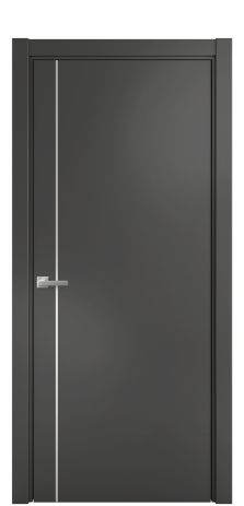 Дверь межкомнатная Слот 10-011 Цвет Антрацит Покрытие Эмаль  Наличник L 75 Цена 42558