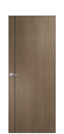 Дверь межкомнатная Слот 10-011 Цвет Дуб Мускат Покрытие Шпон натуральный  Наличник Скрытый короб хром Цена 45150