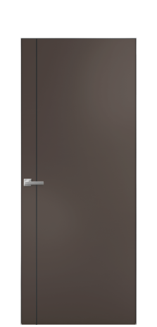 Дверь межкомнатная Slot 10-011 Цвет Коричневый Покрытие Эмаль  Наличник Скрытый короб хром Цена 42533