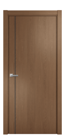 Дверь межкомнатная Slot 10-011 Цвет Дуб Мускат Покрытие Шпон натуральный  Наличник Скрытый короб хром Цена 62310