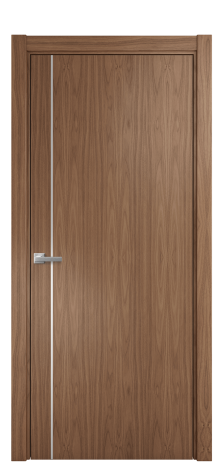 Дверь межкомнатная Slot 10-011 Цвет Американский Орех Покрытие Шпон натуральный  Наличник L 75 Цена 51900