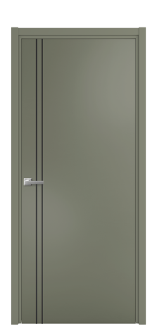 Дверь межкомнатная Slot 10-012 Цвет Зеленый Покрытие Эмаль  Наличник L 50 Цена 41525