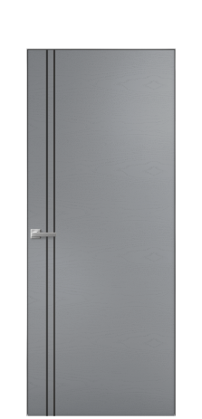 Дверь межкомнатная Slot 10-012 Цвет Ясень Гриджио Покрытие Шпон крашеный  Наличник Скрытый короб хром Цена 55950