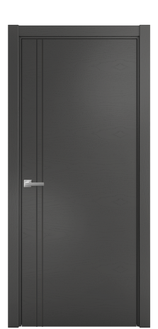 Дверь межкомнатная Slot 10-012 Цвет Ясень Антрацит Покрытие Шпон крашеный  Наличник L 75 Цена 41000