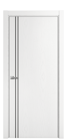 Дверь межкомнатная Slot 10-012 Цвет Ясень Белый Покрытие Шпон крашеный  Наличник L 75 Цена 44475