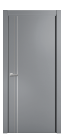 Дверь межкомнатная Слот 10-012 Цвет Гриджио Покрытие Эмаль  Наличник L 75 Цена 39408