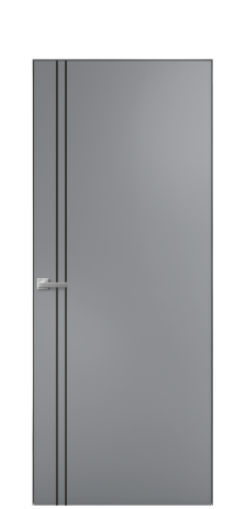 Дверь межкомнатная Слот 10-012 Цвет Гриджио Покрытие Эмаль  Наличник Скрытый короб хром Цена 39383