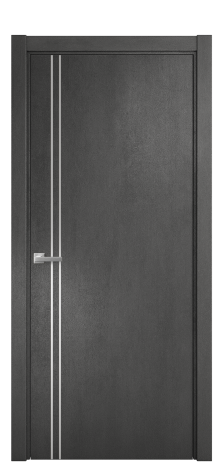 Дверь межкомнатная Slot 10-012 Цвет Камень темный Покрытие ПВХ ФАКТУРНЫЕ Наличник L 75 Цена 31200