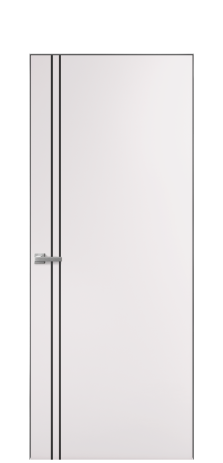 Дверь межкомнатная Slot 10-012 Цвет Крем Покрытие Эмаль  Наличник Скрытый короб хром Цена 41500