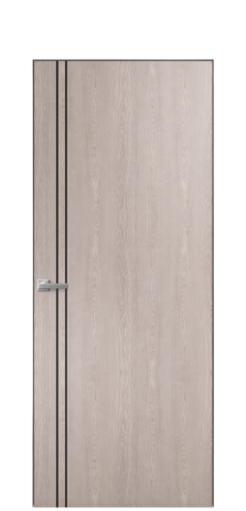 Дверь межкомнатная Slot 10-012 Цвет Дуб Имбирь Покрытие Шпон натуральный  Наличник Скрытый короб хром Цена 62310