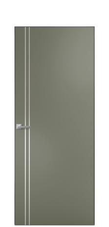 Дверь межкомнатная Slot 10-012 Цвет Зеленый Покрытие Эмаль  Наличник Скрытый короб хром Цена 39383