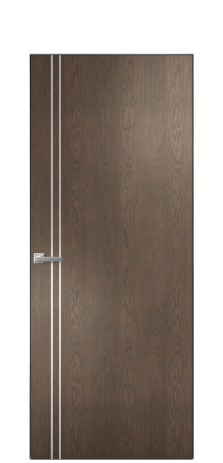 Дверь межкомнатная Slot 10-012 Цвет Дуб Марракеш Покрытие Шпон натуральный  Наличник Скрытый короб хром Цена 45150