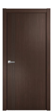 Дверь межкомнатная Slot 10-012 Цвет Каштановый Орех Покрытие Шпон натуральный  Наличник L 75 Цена 51900