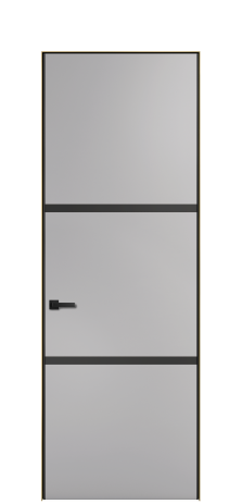 Дверь межкомнатная Слот 41-002 Цвет Галечный Покрытие ЭМАЛИ Эмаль Наличник Скрытый короб золото Цена 54752