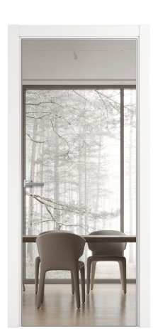 Дверь межкомнатная Порте 39-01 Цвет Вайт Покрытие ПВХ SOFT (ПЭТ) Наличник L 75 Цена 46400