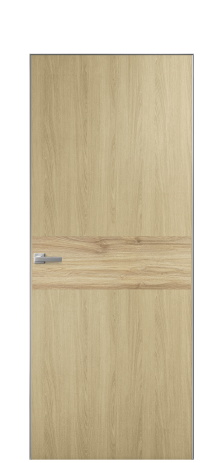 Дверь межкомнатная Duet 11 Цвет Maderaira oak amber Покрытие ПВХ WOOD NATURAL Наличник Скрытый короб хром Цена 39128