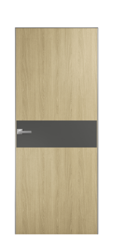 Дверь межкомнатная Duet 11 Цвет Maderaira oak amber Покрытие ПВХ WOOD NATURAL Наличник Скрытый короб хром Цена 53550