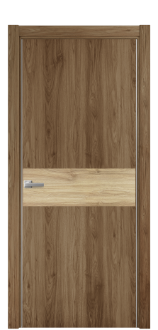 Дверь межкомнатная Duet 11 Цвет Орех NY классический Покрытие ПВХ WOOD NATURAL Наличник L 75 Цена 32375