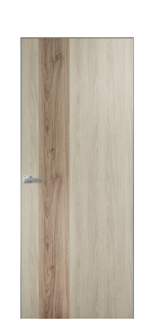 Дверь межкомнатная Duet 14 Цвет Maderaira oak sand Покрытие ПВХ WOOD NATURAL Наличник Скрытый короб хром Цена 39128