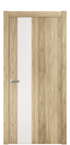 Дверь межкомнатная Duet 14 Цвет Орех NY светлый Покрытие ПВХ WOOD NATURAL Наличник L 75 Цена 32375