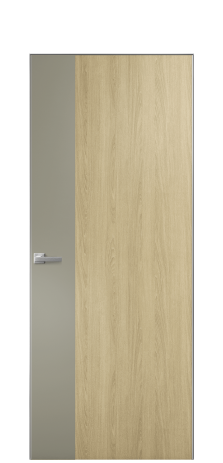 Дверь межкомнатная Duet 19 Цвет Maderaira oak amber Покрытие ПВХ WOOD NATURAL Наличник Скрытый короб хром Цена 53550
