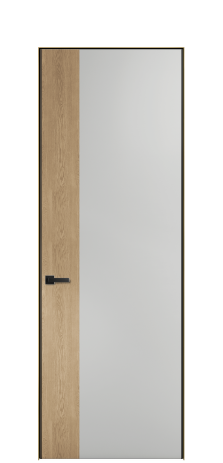 Дверь межкомнатная Дуэт 19 Цвет Телегрей Покрытие ЭМАЛИ Эмаль Наличник Скрытый короб золото Цена 55213