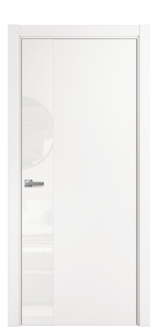 Дверь межкомнатная Vetro 19 Цвет Бетон серый Покрытие ПВХ ORIGINAL Наличник Скрытый короб хром Цена 38900