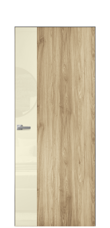 Дверь межкомнатная Vetro 19 Цвет Орех NY светлый Покрытие ПВХ WOOD NATURAL Наличник Скрытый короб хром Цена 38150