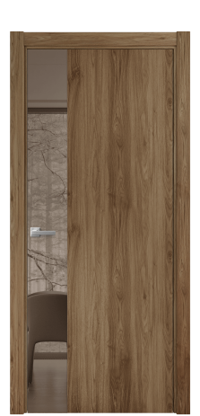 Дверь межкомнатная Vetro 19 Цвет Орех NY классический Покрытие ПВХ WOOD NATURAL Наличник L 75 Цена 31575