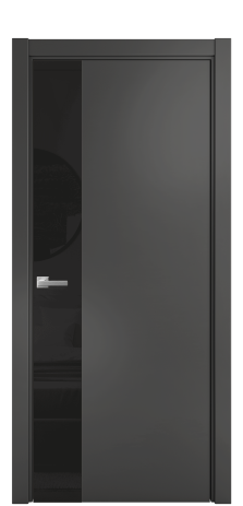 Дверь межкомнатная Vetro 19 Цвет Антрацит Покрытие Эмаль  Наличник L 75 Цена 40975