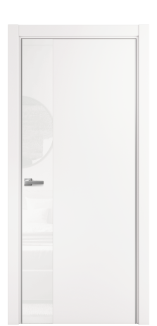 Дверь межкомнатная Ветро 19 Цвет Вайт Покрытие ПВХ SOFT (ПЭТ) Наличник L 75 Цена 40900