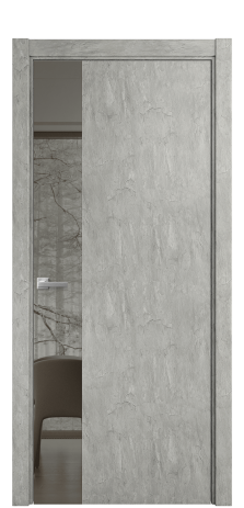 Дверь межкомнатная Vetro 19 Цвет Скол камня грей Покрытие ПВХ ORIGINAL Наличник L 75 Цена 39150