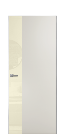 Дверь межкомнатная Vetro 19 Цвет Телегрей Покрытие Эмаль  Наличник Скрытый короб хром Цена 67760